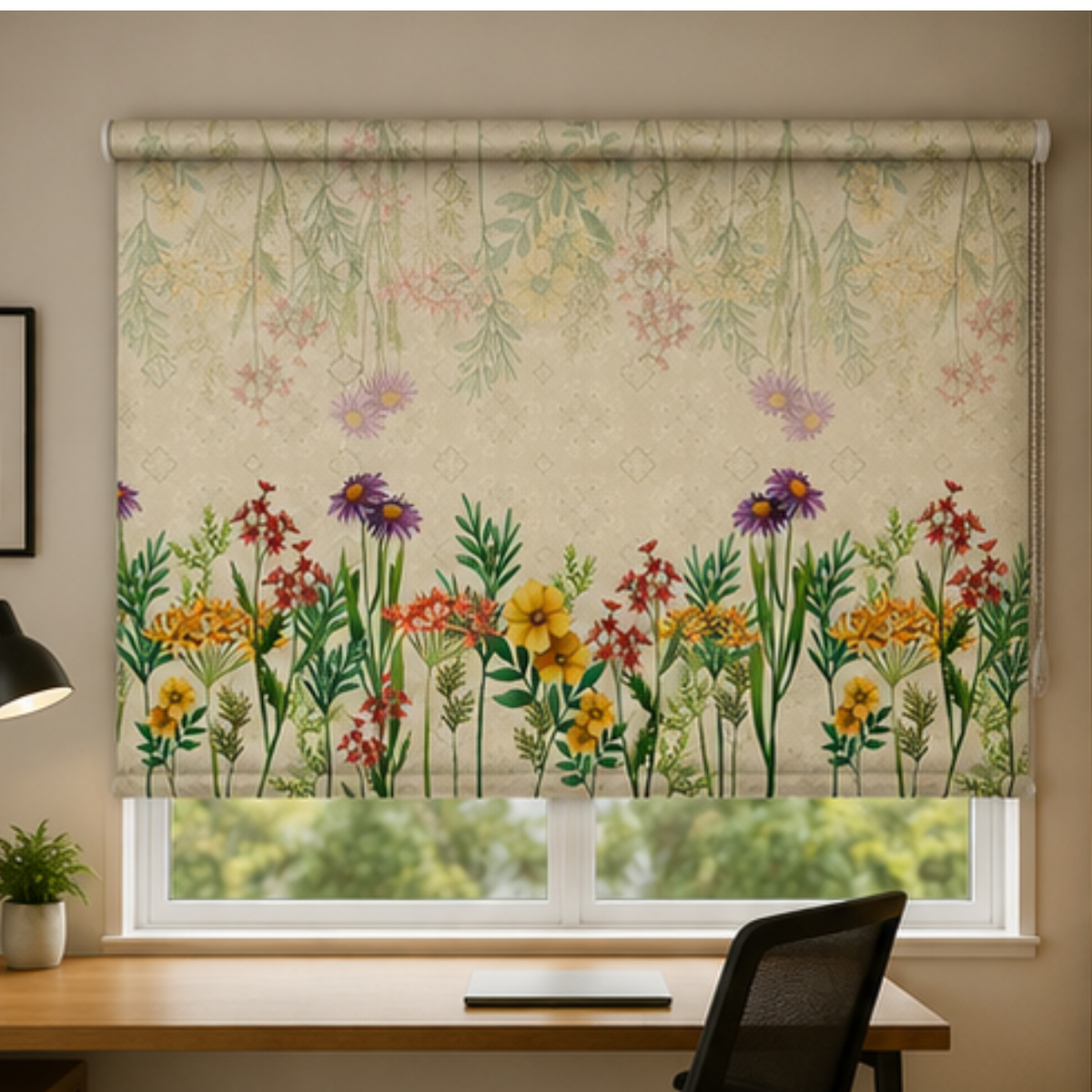 Aesthetic flower design | Roller & Roman Blinds | Premium Quality Prints