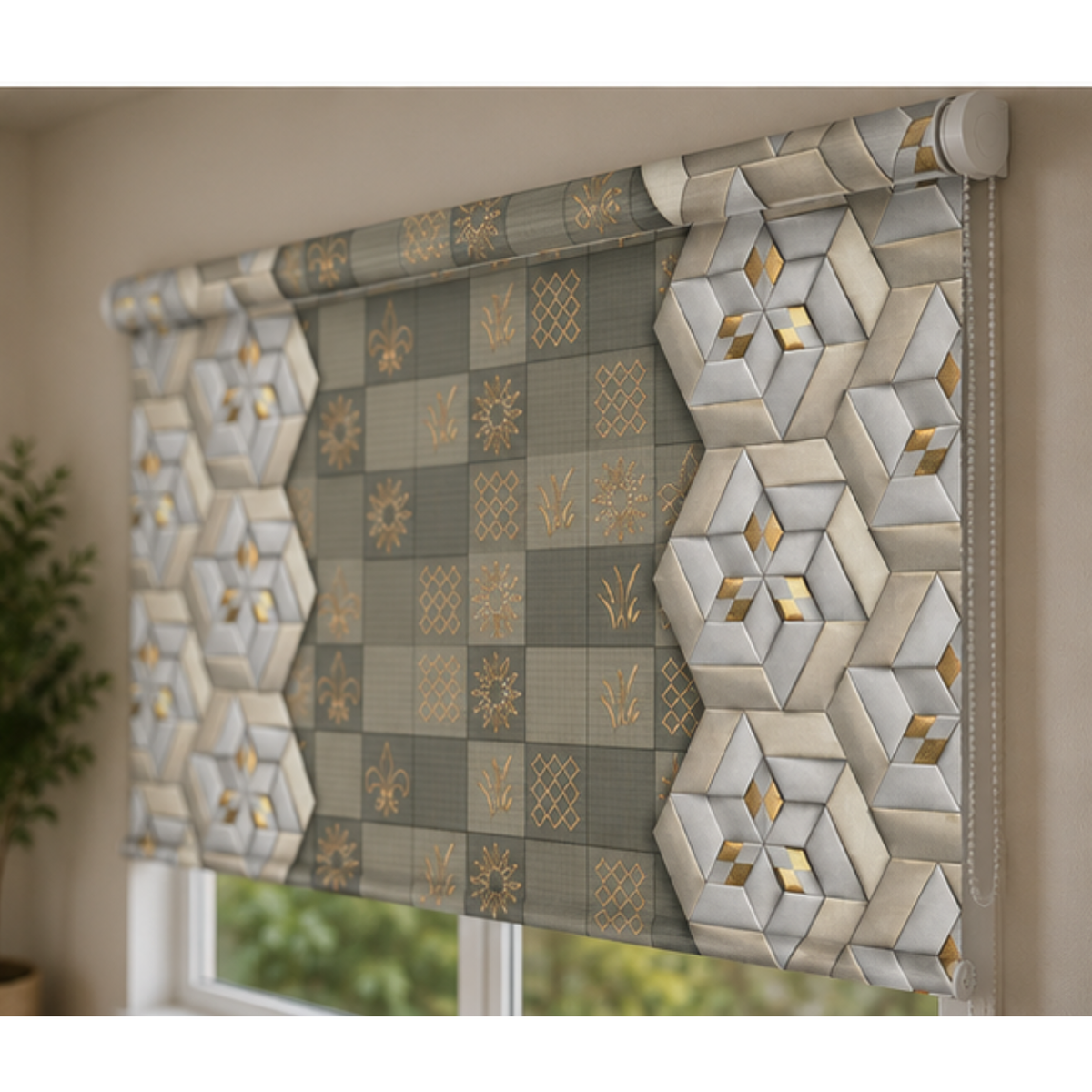 Geometric pattern design | Roller & Roman Blinds | Premium Quality Prints