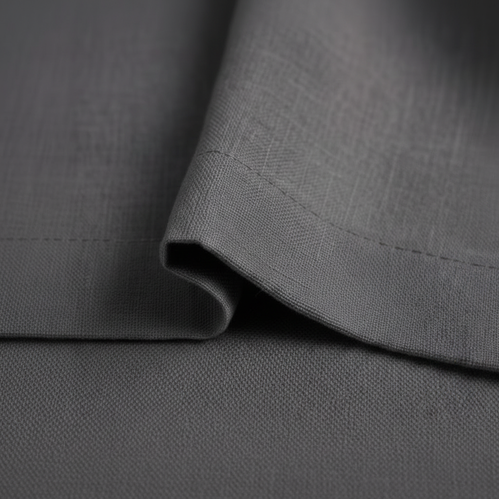 Cotton Light - Premium Curtains - Charcoal Grey - Pack of 1