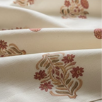 Cotton Light - Room Darkening Floral Curtains - Pack of 1 Curtain