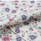 Cotton Light - Room Darkening Floral Printing White Curtains - Pack of 1 Curtain