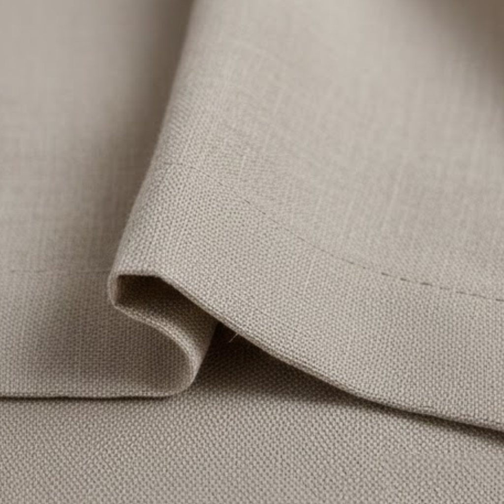 Cotton Light - Room Darkening Plain Beige - Curtains - Pack of 1 Curtain