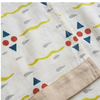Cotton - Room Darkening - Geometric Pattern Curtains - Pack of 1 Curtain