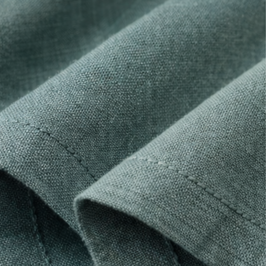 Cotton - Room Darkening Plain Teal Green Curtains - Pack of 1 Curtain