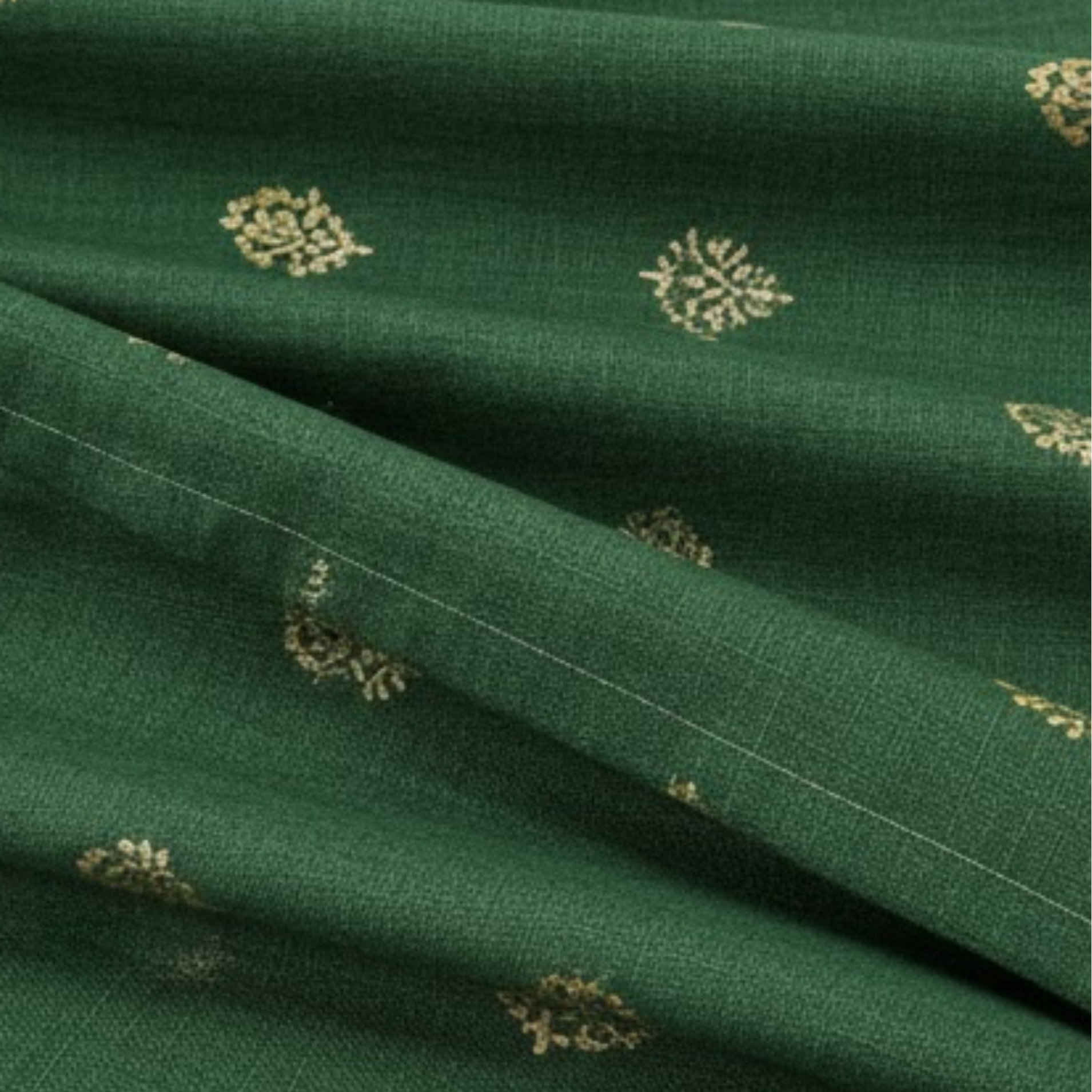 Cotton - Room Darkening Floral Curtains - Pack of 1 Curtain