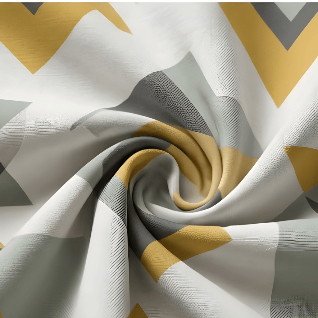 Modern Printed Geometric Curtain  – Premium 100% Polyester - Pack Of 1 Curtain