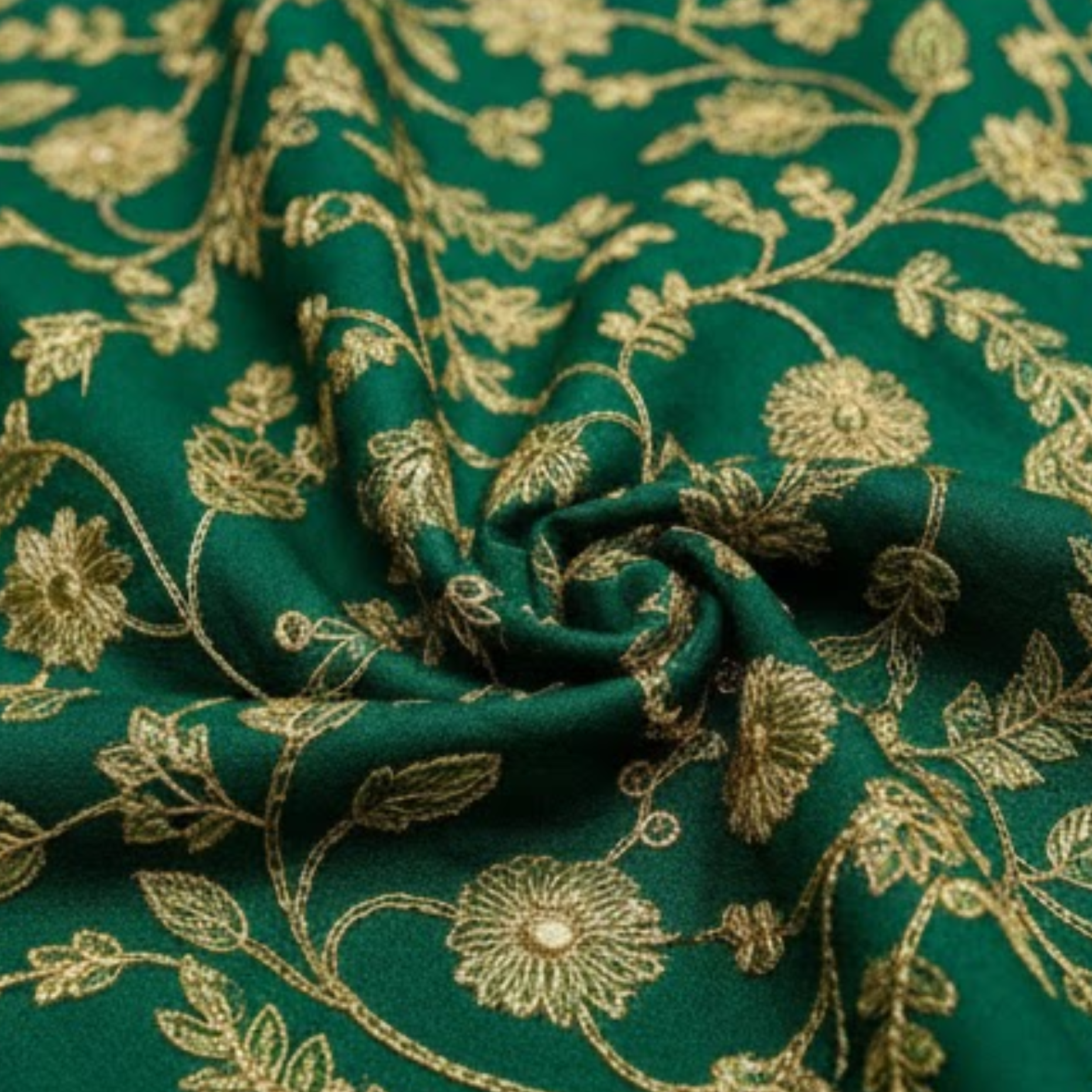 Cotton - Room Darkening  Floral Curtains - Pack of 1 Curtain