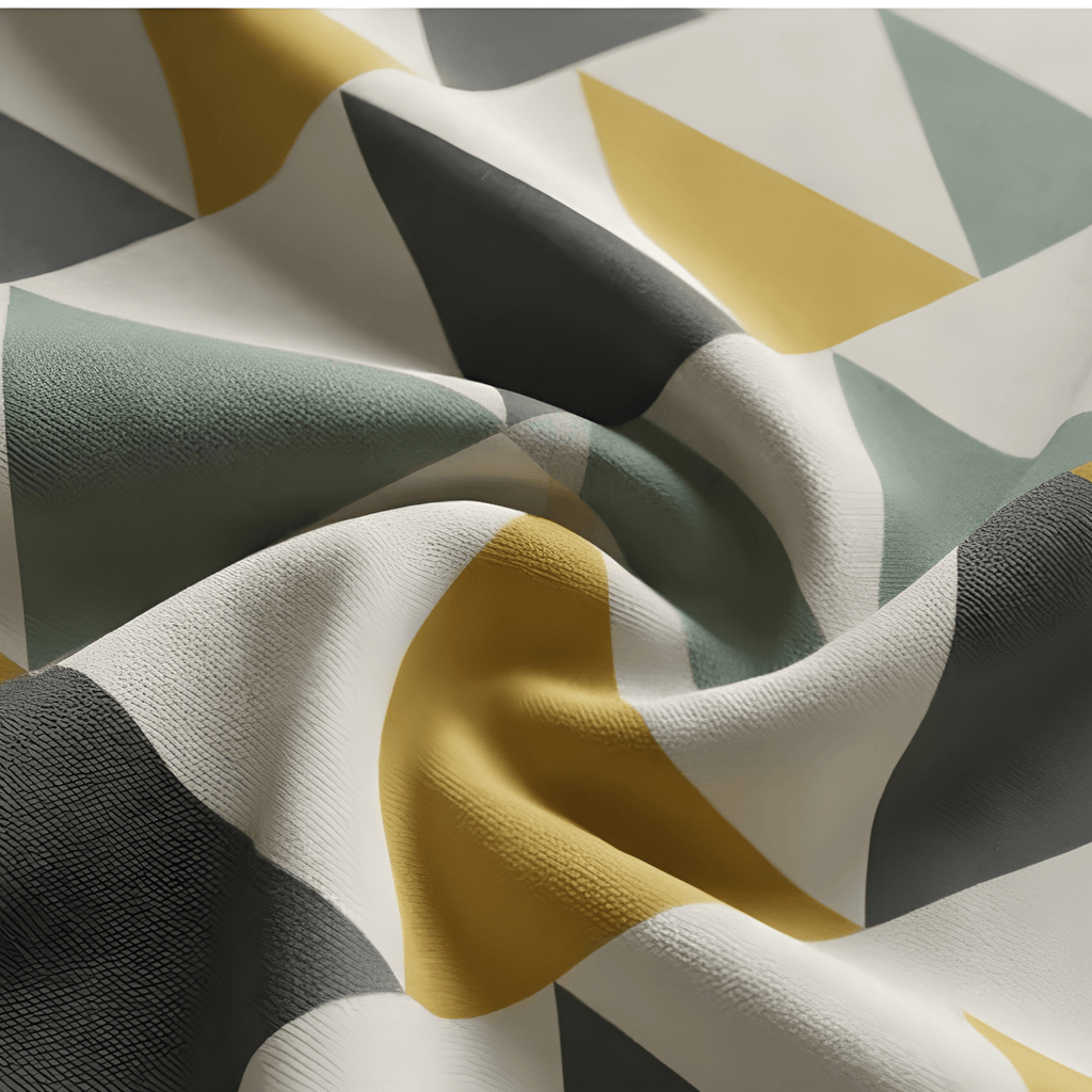 Stylish Geometric Printed Curtain  – Premium 100% Polyester - Pack Of 1 Curtain