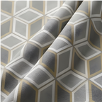 Hexa Pattern Geometric Curtain – Premium 100% Polyester - Pack Of 1 Curtain