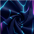 Geometric Wave Flow Curtain – Premium 100% Polyester - Pack Of 1 Curtain