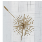 Linen Sheer - Yellow & Grey Dandelion Print - Pack Of 1 Curtain