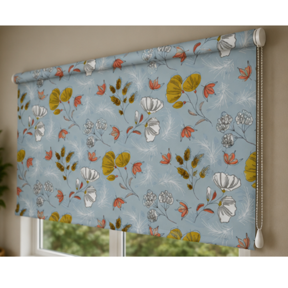 Flower theme design  | Roman & Roller blind | Premium Blinds for Aesthetic Homes