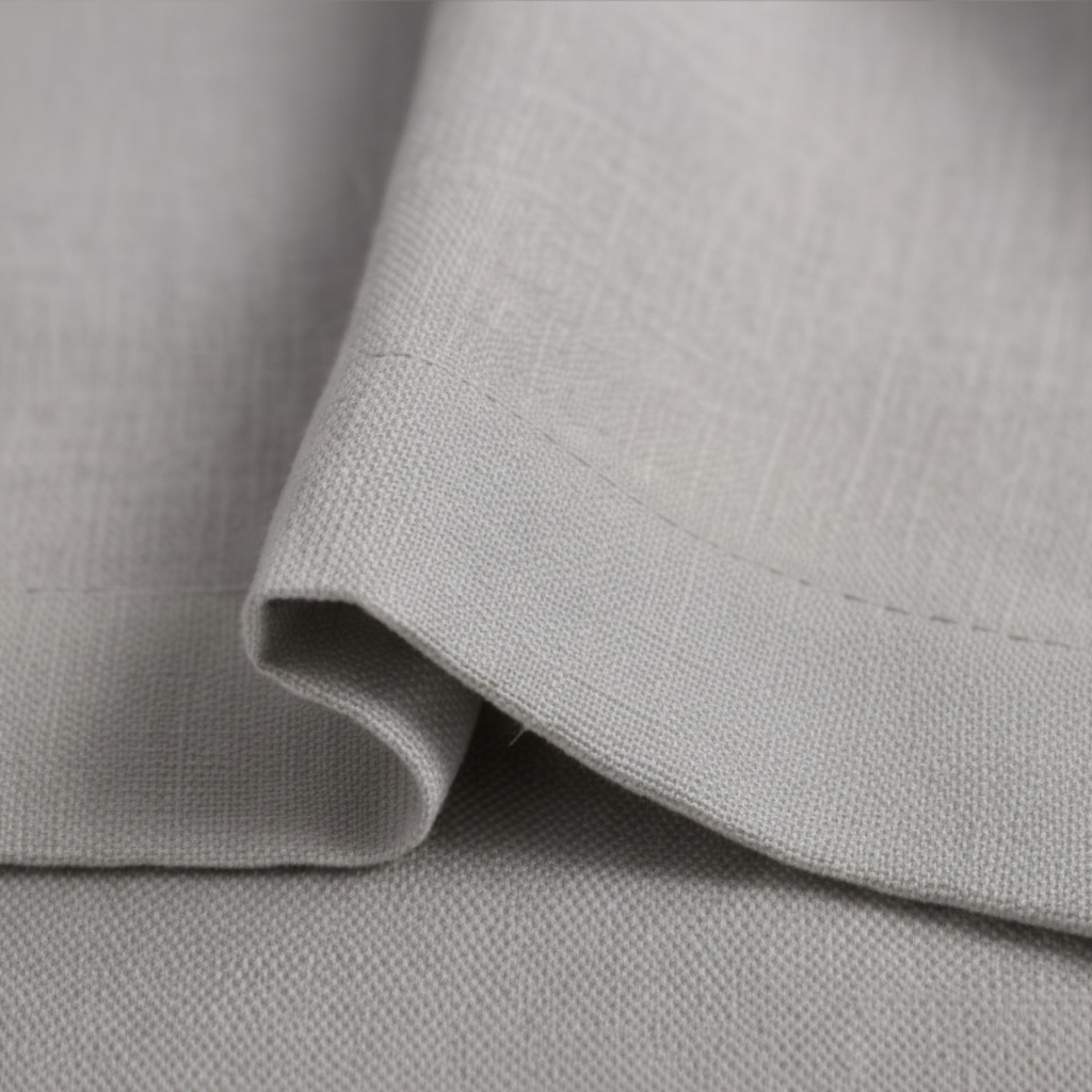 Cotton Light - Premium Fabric Curtains- Silver Grey - Pack of 1