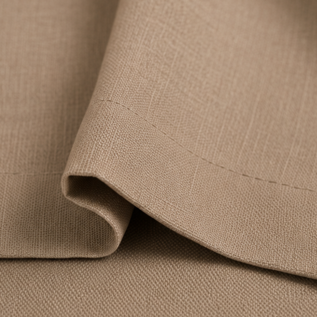 Cotton Light Curtains - Soft Tan Brown - Pack of 1