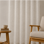 Premium Quality Textured Curtain - Pearl White - Pack of 1