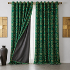 Cotton - Room Darkening  Floral Curtains - Pack of 1 Curtain