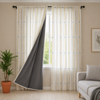 Cotton Light - Yellow Stripes Blue Kalash Print - Pack of 1 Curtain