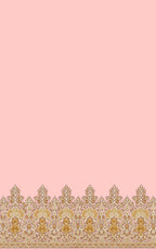 Shop Pink Curtains with Bikaneri Border Prints