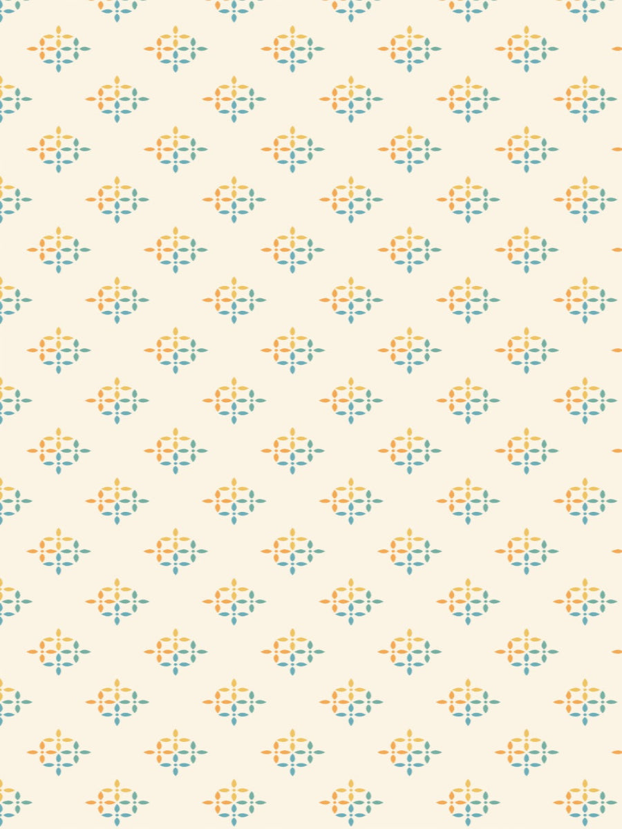 Cotton Heavy - Chrome & Aqua Blues Anchors - Pack of 1 Curtain