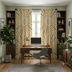 Triangular Fusion Geometric Curtain– Premium 100% Polyester - Pack Of 1 Curtain