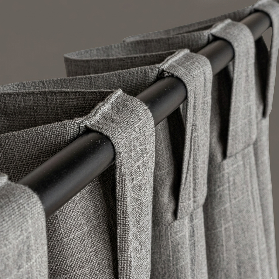 Buy Gray textured curtains