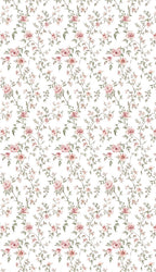 Linen Sheer - Rose Creepers Printed Sheer - Pack Of 1 Curtain