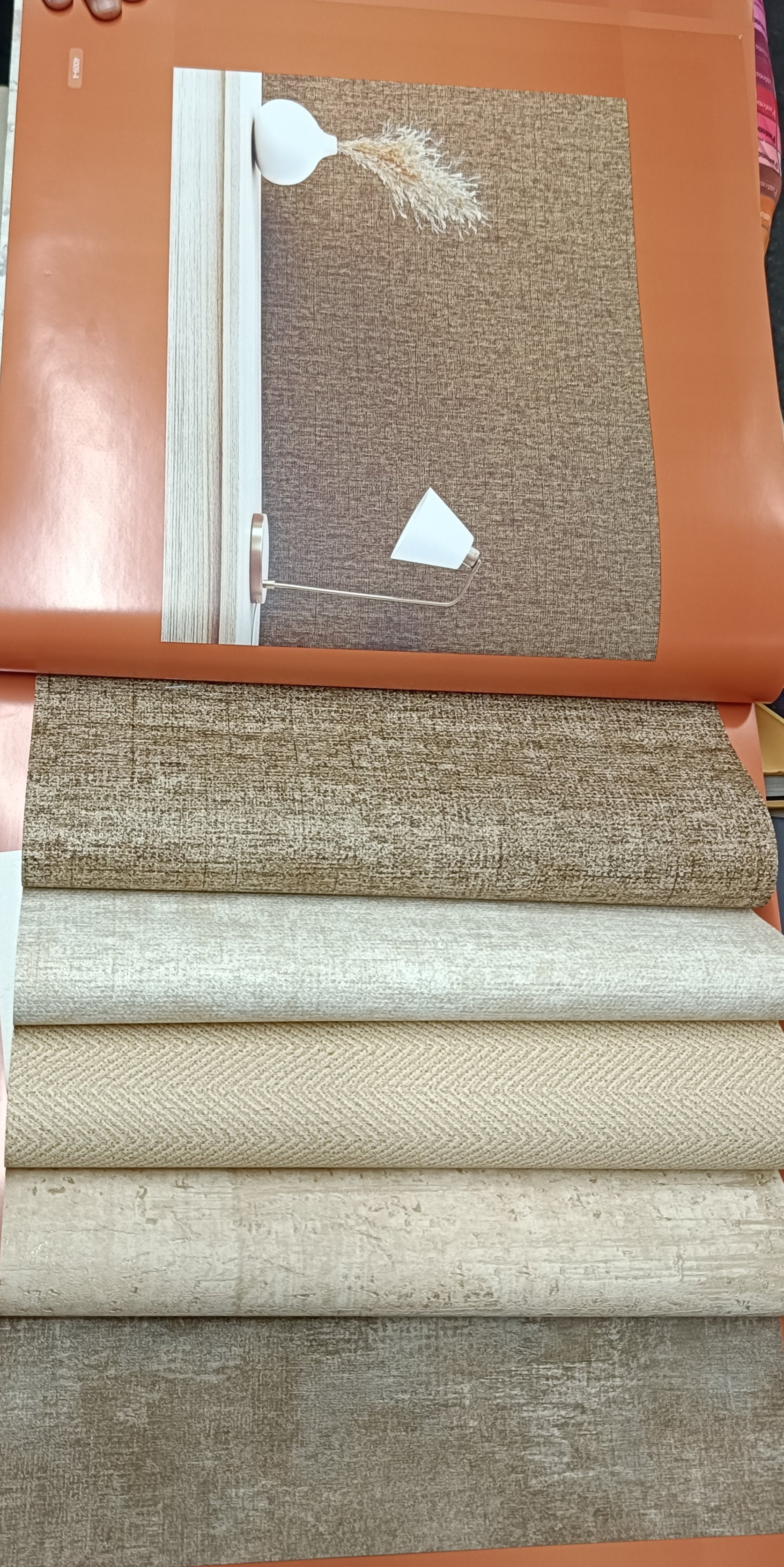 Brown shade textured wallpaper - 10 Meter Roll (Width 21")