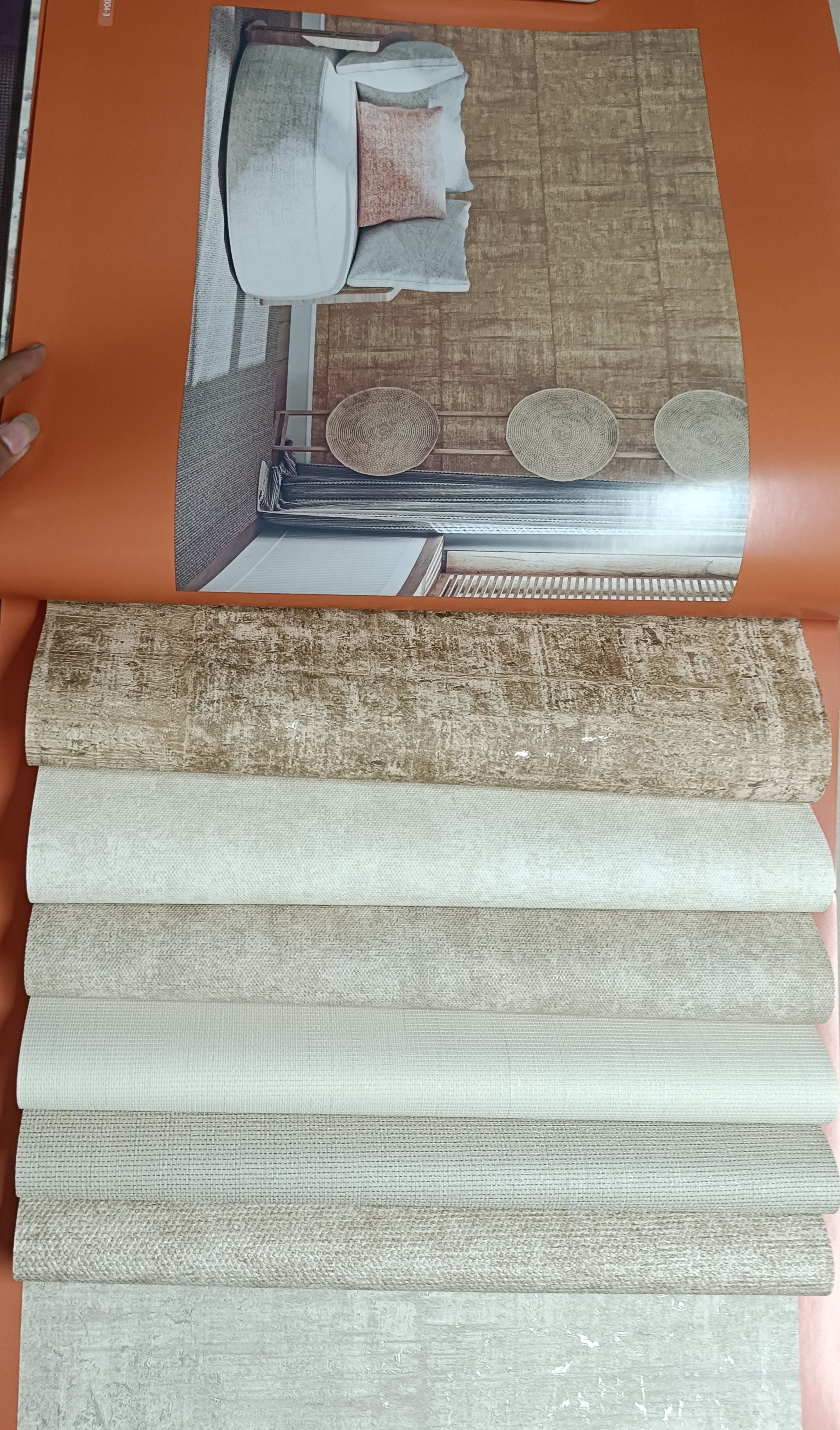 Beige Shade wallpaper - Roll 10 Meter (Width 21")