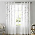 buy floral patterned sheer curtains 