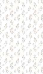 Linen Sheer - Light Pink Herbs  Print - Pack Of 1 Curtain