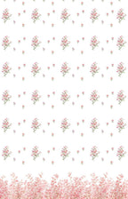 Linen Sheer - White Floral Print - Pack Of 1 Curtain