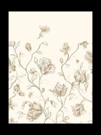 Linen Sheer - Floral Print - Pack Of 1 Curtain
