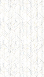 Linen Sheer - Geometric Pattern Print - Pack Of 1 Curtain