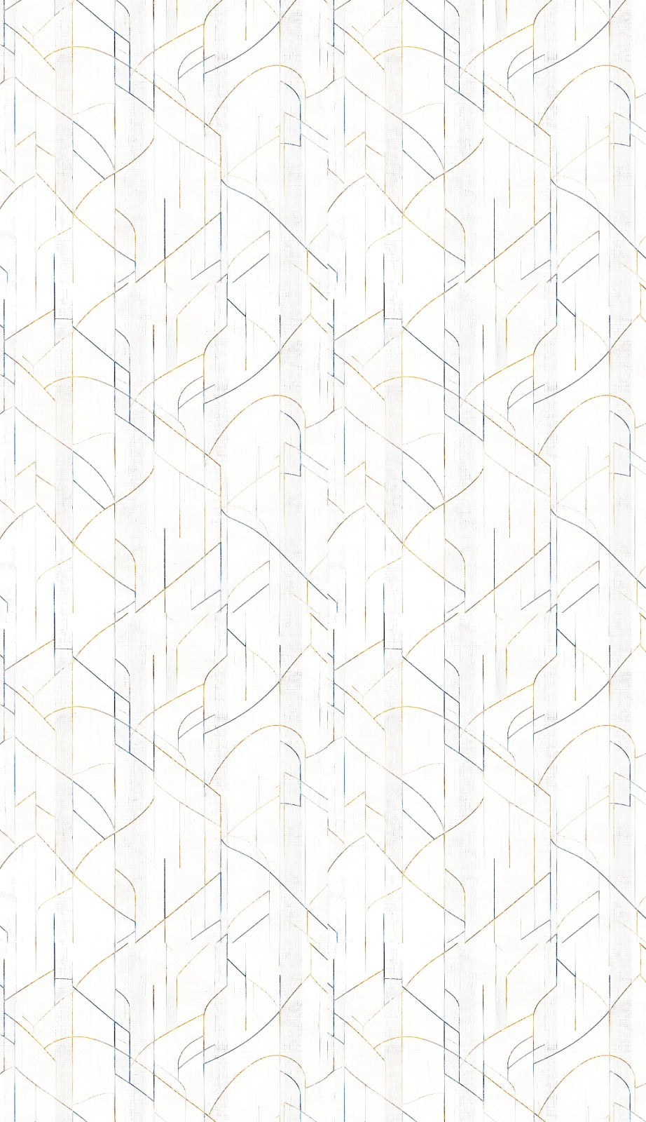 Linen Sheer - Geometric Pattern Print - Pack Of 1 Curtain