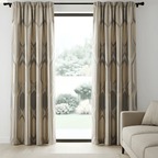 buy modern geometric curtains India cube design