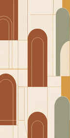 Classic Line Geometric Curtain – Premium 100% Polyester - Pack Of 1 Curtain