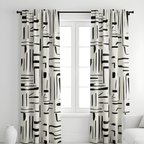buy premium geometric curtains India diamond style