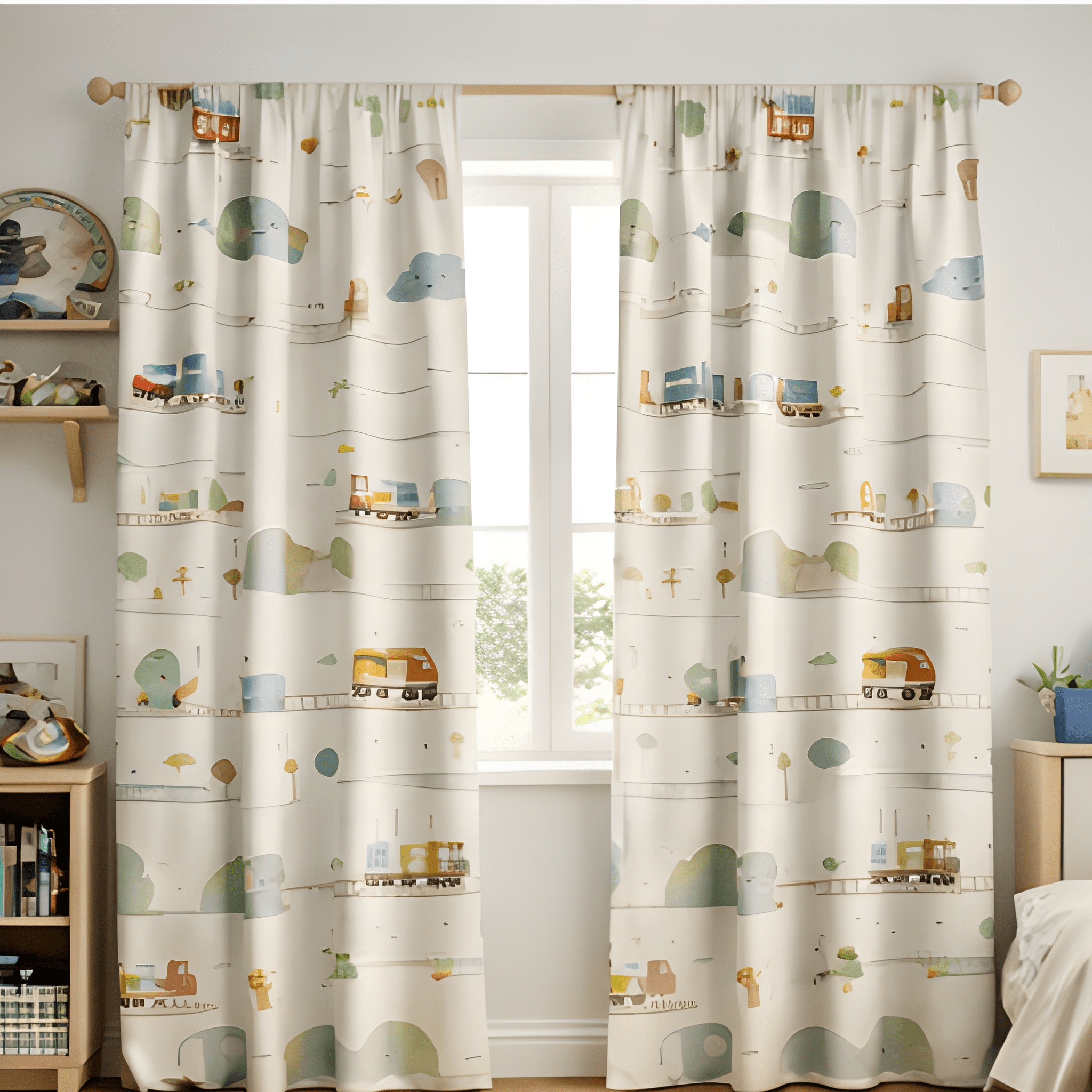 Shop dino kids curtain