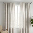 Minimal Grid Geometric Curtain – Premium 100% Polyester - Pack Of 1 Curtain