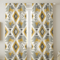 buy printed geometric curtains online