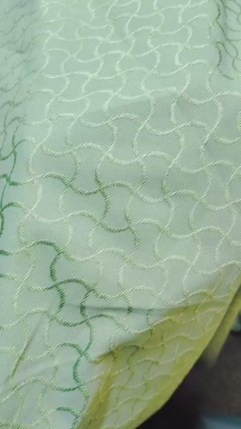 Textured Curtain - Light Pista Green - Pack of 1