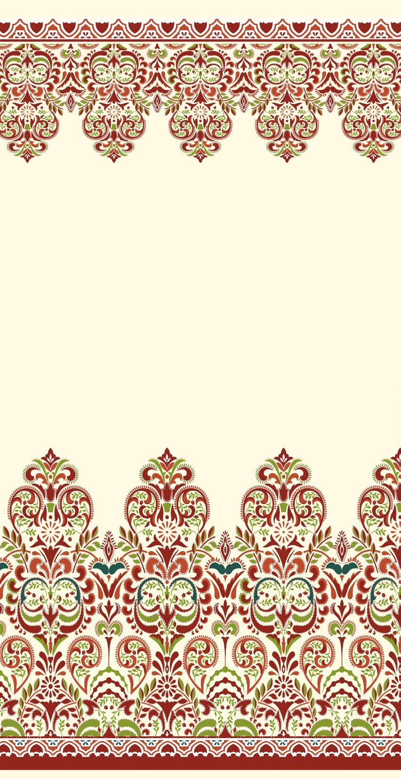 Cotton - Sanganeri Print Room Darkening - Pack of 1 Curtain