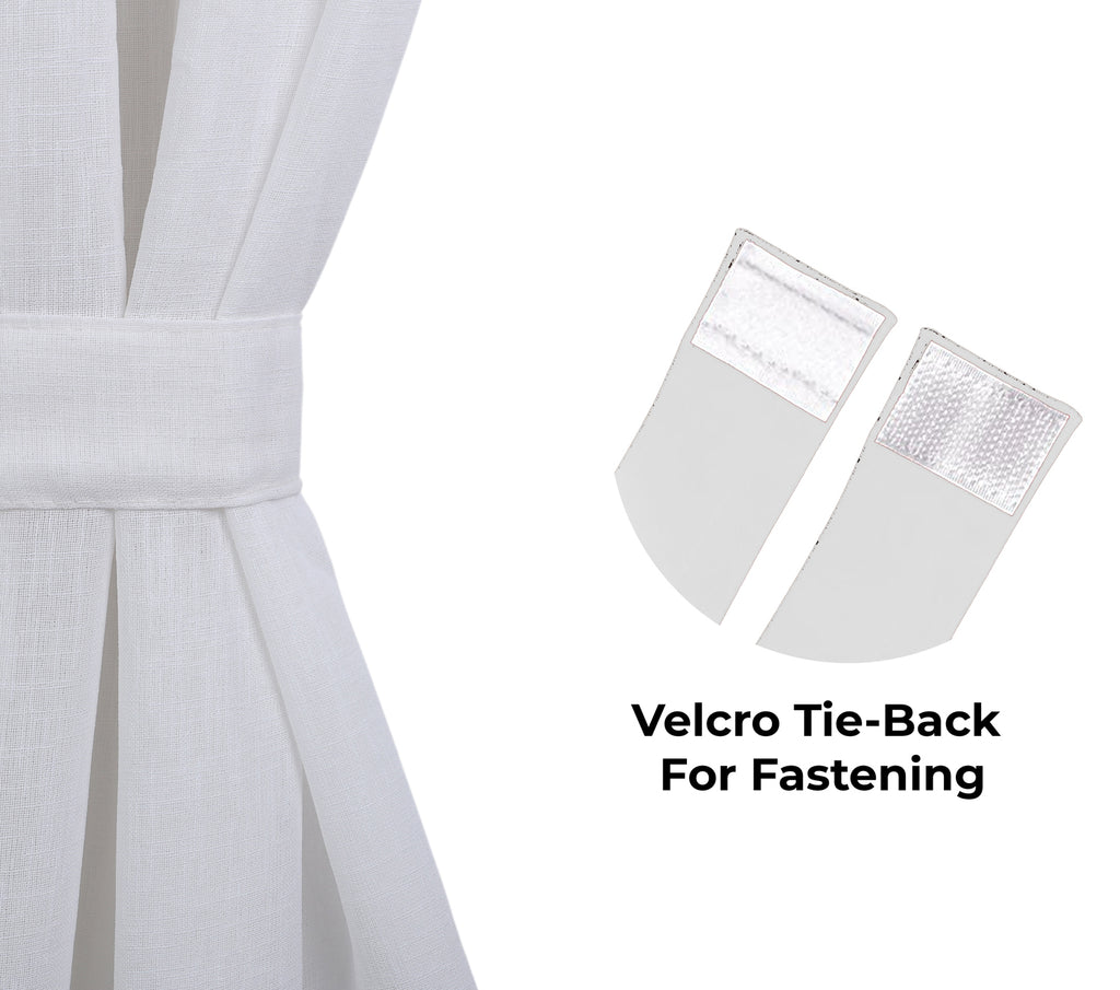 Linen Sheer - White (Pack of 1)