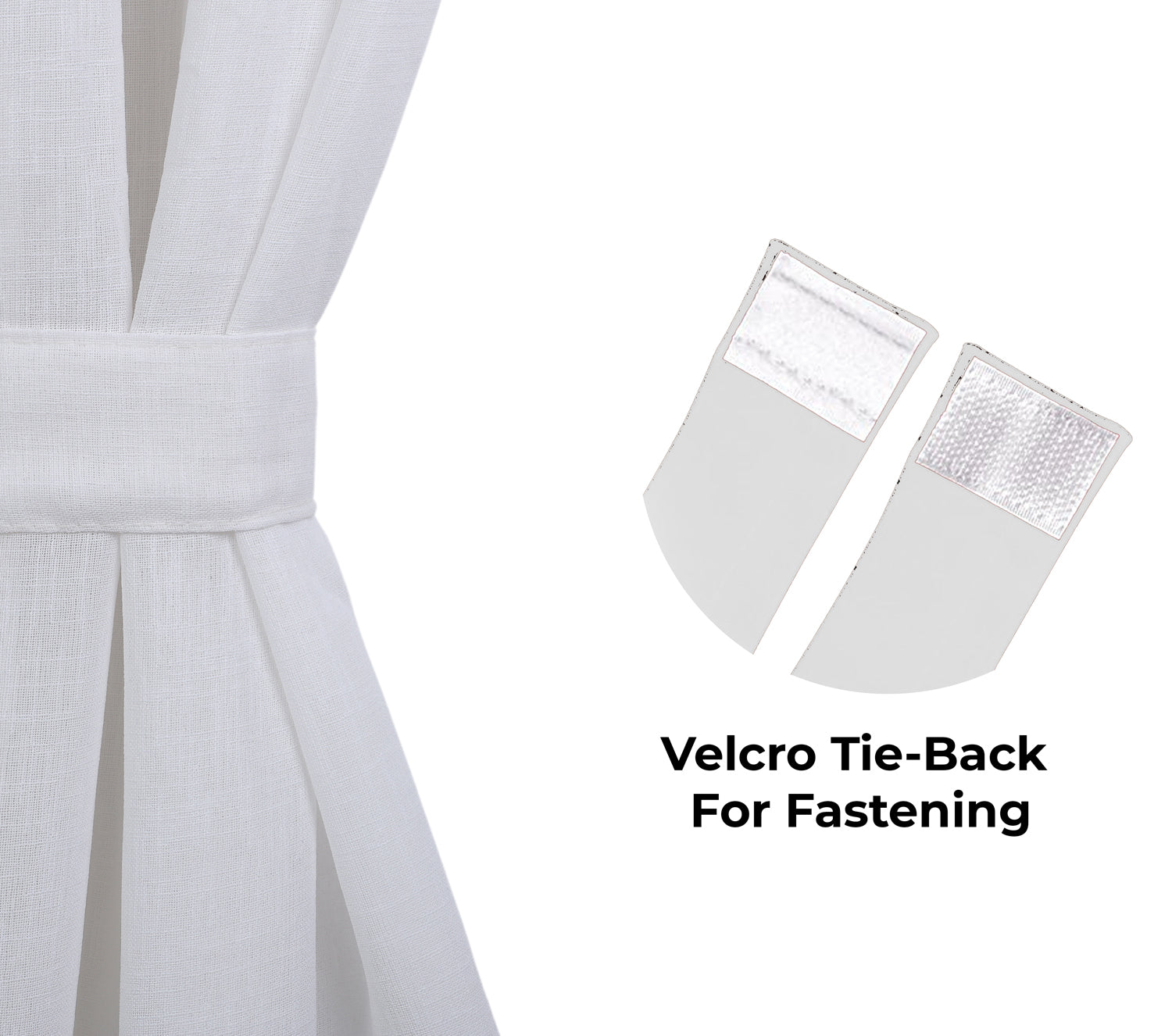 Linen Sheer - White (Pack of 1)