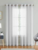 Linen Sheer - White (Pack of 1)