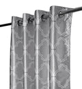 Morocco Blocks Digital Curtain - Grey (Pack of 1)