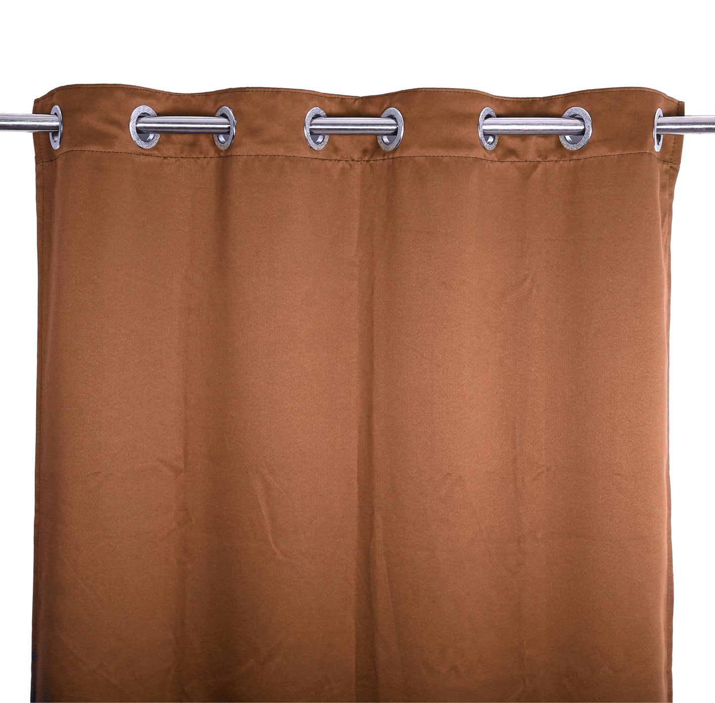 Blackout Plain Curtain - Caramel Brown (Pack of 1)