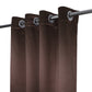 Blackout Plain Curtain - Chocolate Brown (Pack of 1)