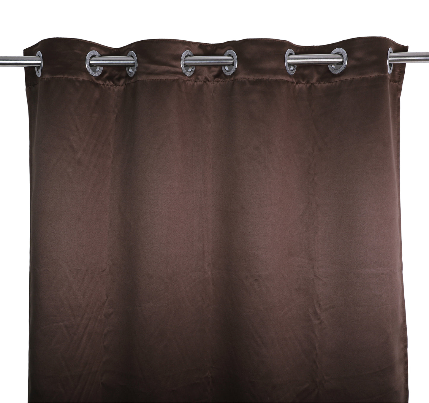 Blackout Plain Curtain - Chocolate Brown (Pack of 1)