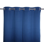 blackout plain navy blue curtain